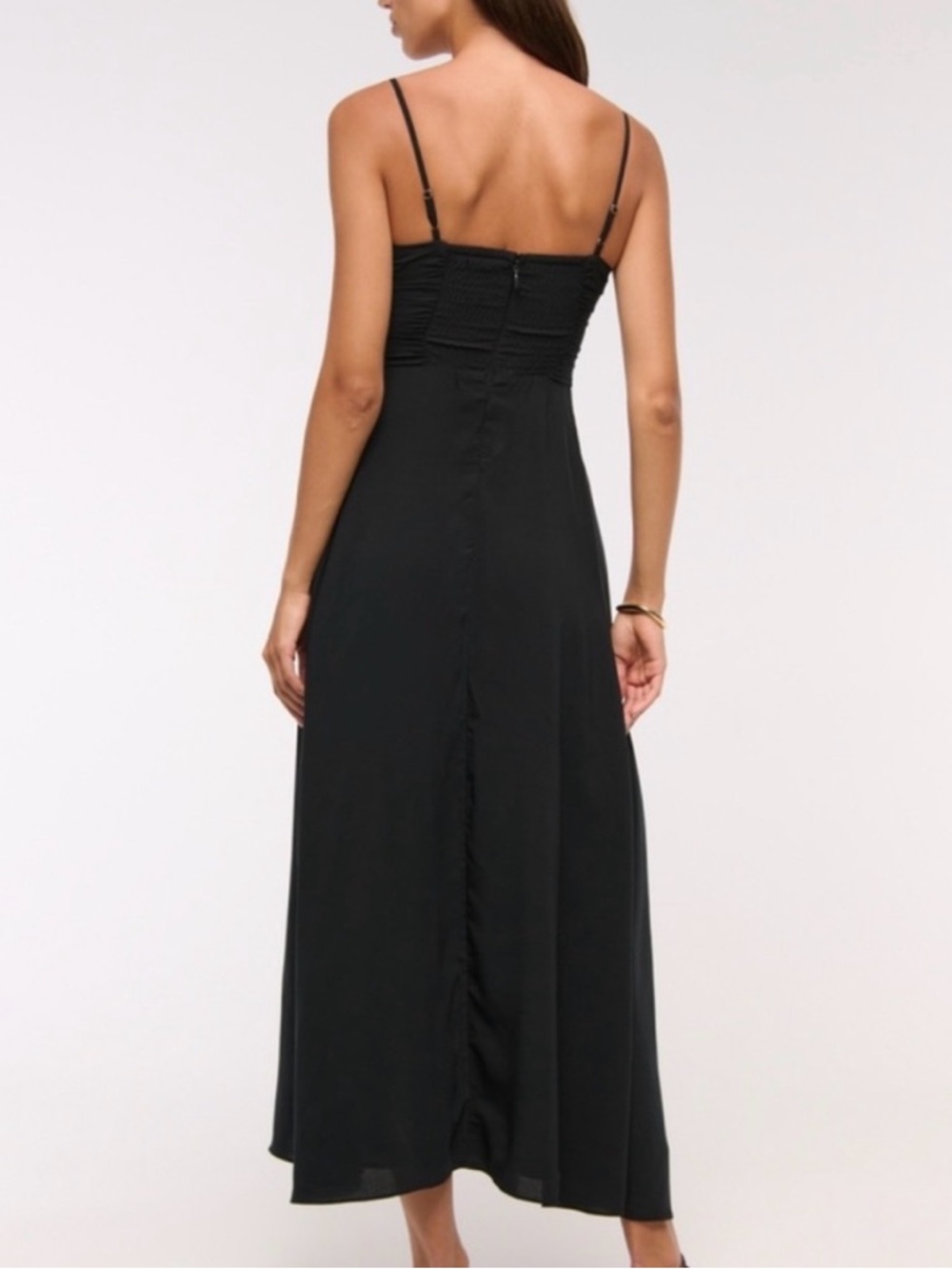 Abercrombie & Fitch Black Spaghetti-Strap Maxi Dress - Picture 4 of 8